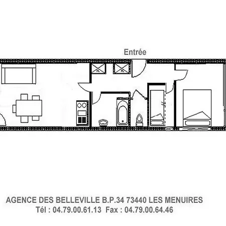 Renove Avec 2 Balcons, Au Coeur De La Station, Proche Pistes Et Commerces - Fr-1-344-821 Saint-Martin-de-Belleville